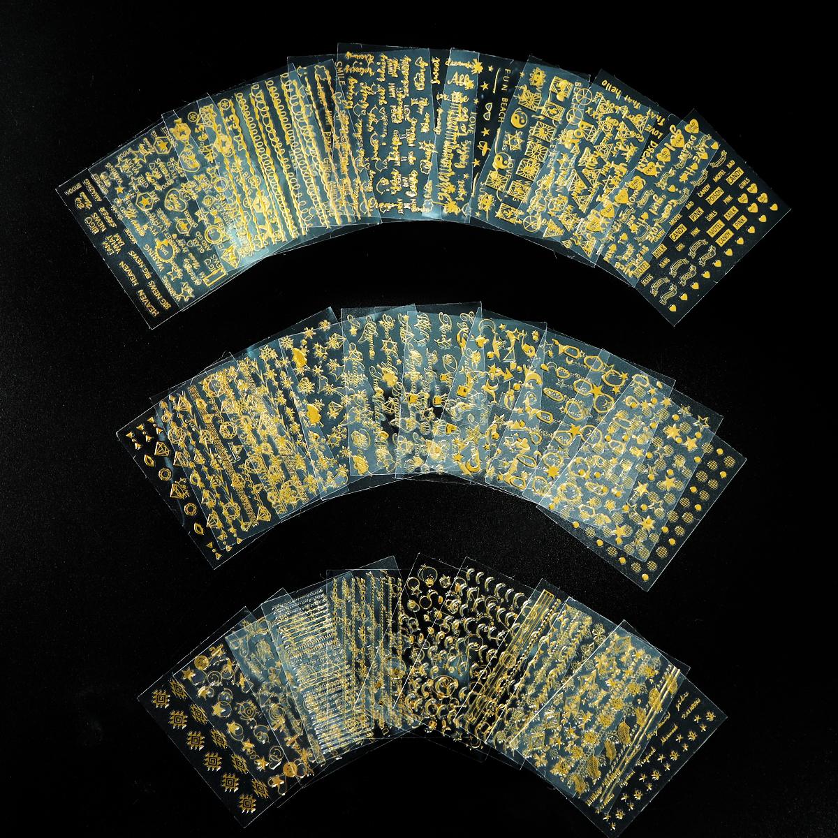 30 шт./компл. золотые наклейки для ногтей в виде пентаграммы, звезды, луны, геометрические наклейки для самостоятельного украшения ногтей, принадлежности для стилистов по маникюру
30 шт./компл. золотые наклейки для ногтей в виде пентаграммы, звезды, луны, геометрические наклейки для самостоятельного украшения ногтей, принадлежности для стилистов по маникюру