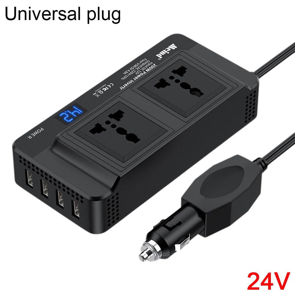 200 Вт автомобильный инвертор с модифицированной синусоидой, адаптер питания постоянного тока 12 В в переменный ток 110 В 220 В, быстрая зарядка, универсальная розетка для США и ЕС
200 Вт автомобильный инвертор с модифицированной синусоидой, адаптер питания постоянного тока 12 В в переменный ток 110 В 220 В, быстрая зарядка, универсальная розетка для США и ЕС