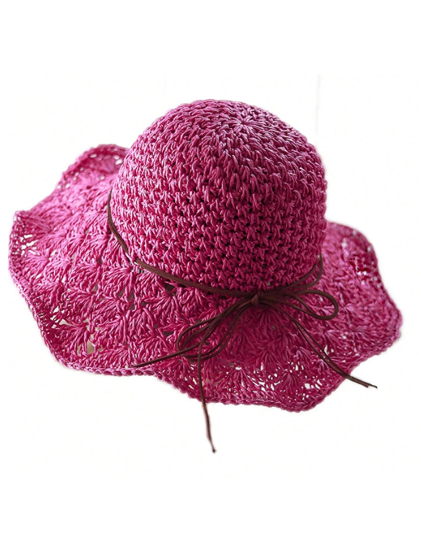 Women s Handmade Straw Panama Hat Summer Fashion Bowknot Foldable Wide Brim Sunscreen Cap for Outdoor Beach UV Protection
Women s Handmade Straw Panama Hat Summer Fashion Bowknot Foldable Wide Brim Sunscreen Cap for Outdoor Beach UV Protection
