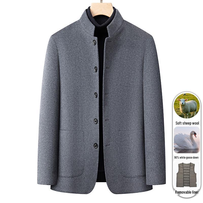 Dad s Middle-Aged Men s Wool Zhongshan Suit: Winter Business Casual Down-Lined Coat L сірий колір
Dad s Middle-Aged Men s Wool Zhongshan Suit: Winter Business Casual Down-Lined Coat L сірий колір