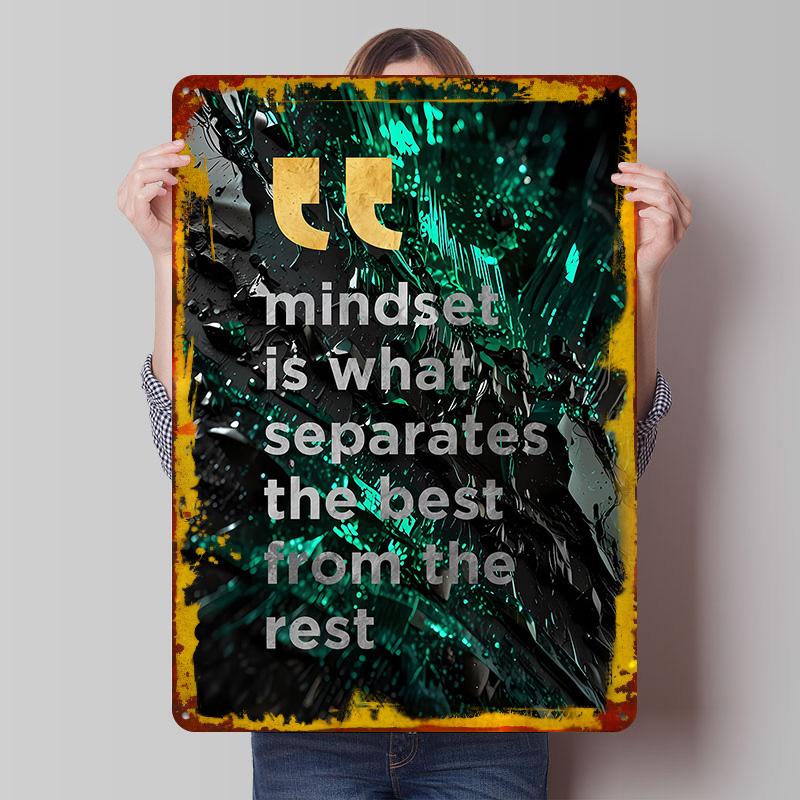 Mindset Quote Art Printed Poster Customized Wall Art Retro Vintage Metal Tin Signs for Coffee Bar Accessories Home Decor Items 20x30cm(7.8x11.8inch)
Mindset Quote Art Printed Poster Customized Wall Art Retro Vintage Metal Tin Signs for Coffee Bar Accessories Home Decor Items 20x30cm(7.8x11.8inch)