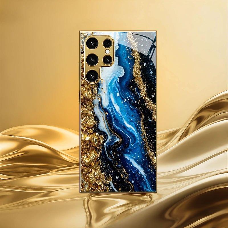 Позолочена закалена скляна чохол для телефону, сумісний Galaxy S26 S25 S24 S23 S22 Ultra Plus. Має золотисто-синю текстуру. For Galaxy S22 Ultra
Позолочена закалена скляна чохол для телефону, сумісний Galaxy S26 S25 S24 S23 S22 Ultra Plus. Має золотисто-синю текстуру. For Galaxy S22 Ultra