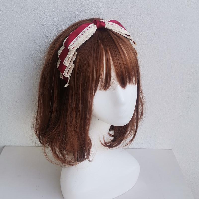 Lolita Style Bow Knot KC Headband Elegant Fabric Hair Accessory with Structured Bow Design for Fashion and Costume Use One Size винний
Lolita Style Bow Knot KC Headband Elegant Fabric Hair Accessory with Structured Bow Design for Fashion and Costume Use One Size винний