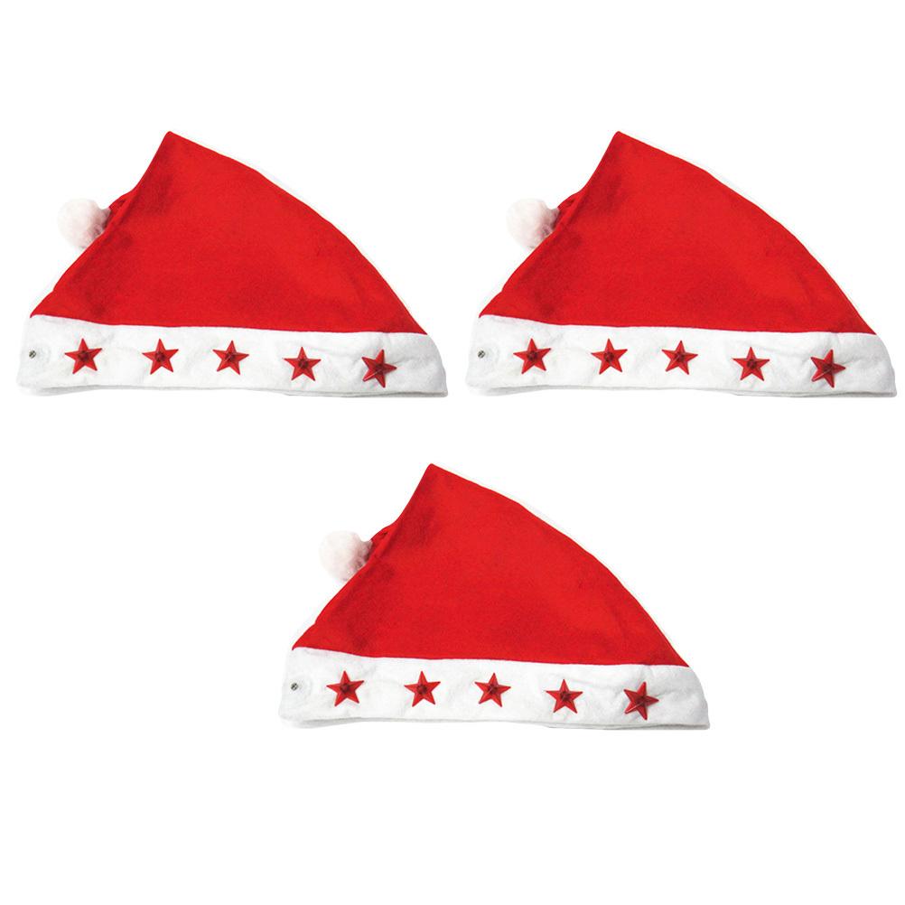 3pcs Christmas Electronic Hat Led Light Up Party Santa Hat For Adult Kids Fine Detail Design Holiday Decoration Performance other
3pcs Christmas Electronic Hat Led Light Up Party Santa Hat For Adult Kids Fine Detail Design Holiday Decoration Performance other