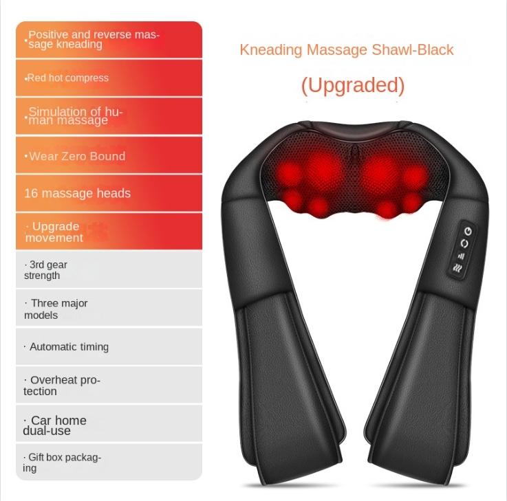 16 Massage Heads Black Kneading Shiatsu Neck Electric Massager Deep Tissue Shoulder Massager Cervical Massager for Home and Car UK чёрный
16 Massage Heads Black Kneading Shiatsu Neck Electric Massager Deep Tissue Shoulder Massager Cervical Massager for Home and Car UK чёрный