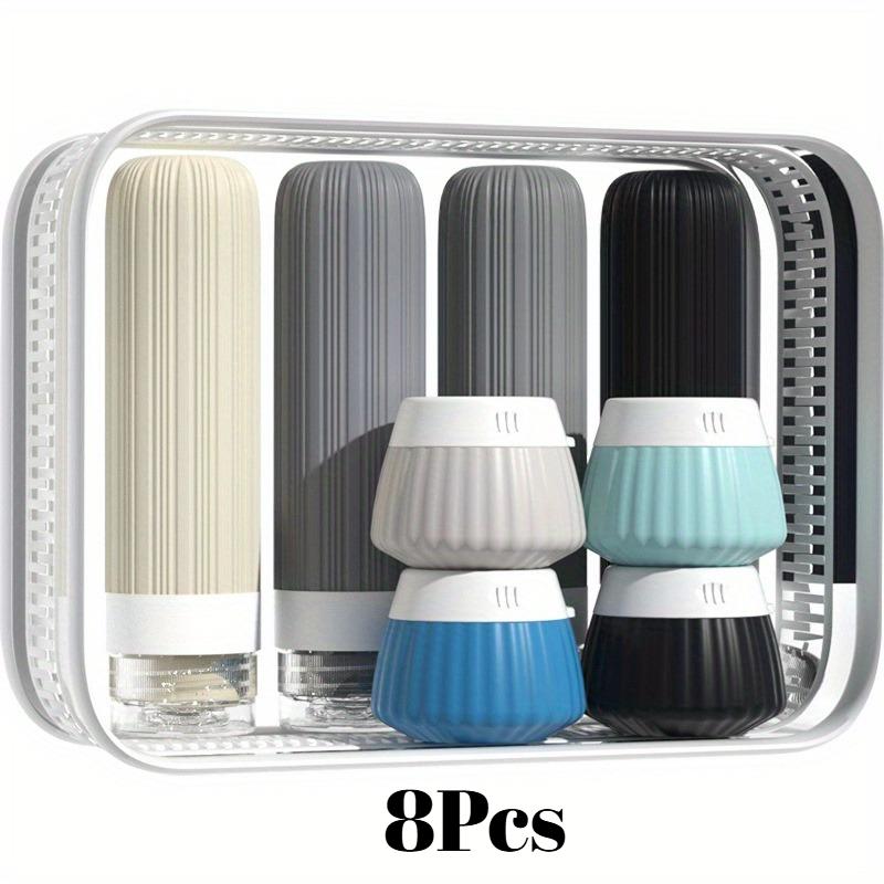 8pcs Toiletry Travel Bottle Set Portable Silicone Toiletries Containers Leak-Proof Squeeze Bottles Face Cream Makeup Storage Jar
8pcs Toiletry Travel Bottle Set Portable Silicone Toiletries Containers Leak-Proof Squeeze Bottles Face Cream Makeup Storage Jar