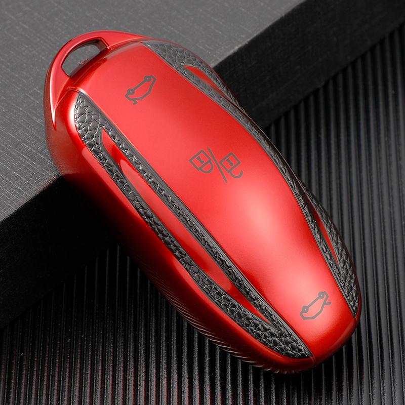 ТПУ Чохол для смарт-ключів автомобіля Fob Key Shell Bag Holder for Tesla Model 3 Model Y Model X Model S Keychain Protector Аксесуари model x red
ТПУ Чохол для смарт-ключів автомобіля Fob Key Shell Bag Holder for Tesla Model 3 Model Y Model X Model S Keychain Protector Аксесуари model x red
