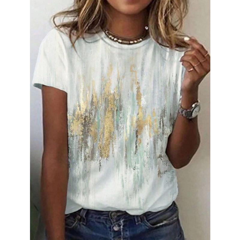 2024 Shape Round Neck Target Printed Regular Fit Women s T-shirts Casual Short Sleeve Tops Harajuku T-Shirt For Woman Summer 3XL
2024 Shape Round Neck Target Printed Regular Fit Women s T-shirts Casual Short Sleeve Tops Harajuku T-Shirt For Woman Summer 3XL