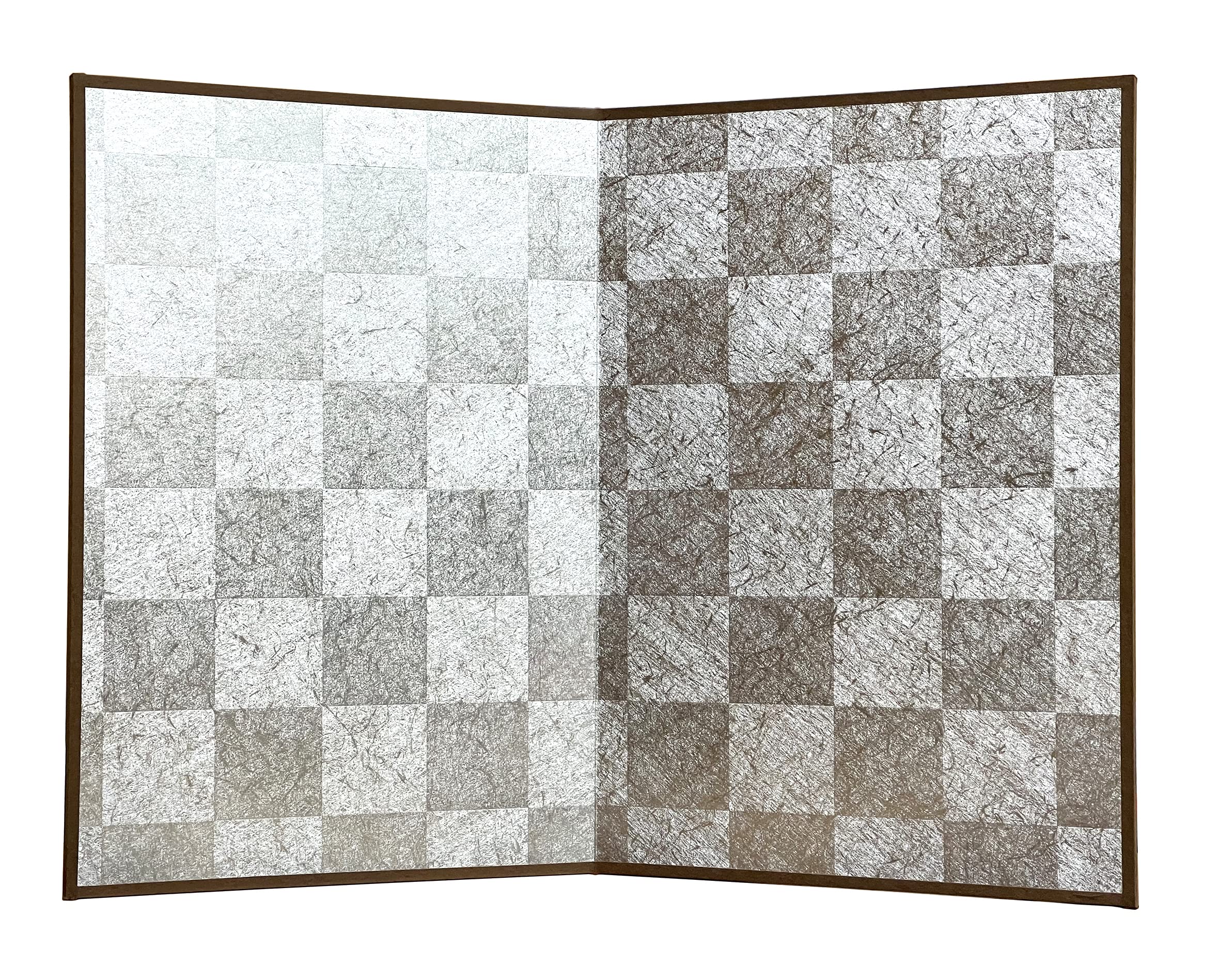 Kobaido folding silver checkered 19cm long x 26cm wide Two-panel screen, pattern, vertical,
Kobaido folding silver checkered 19cm long x 26cm wide Two-panel screen, pattern, vertical,