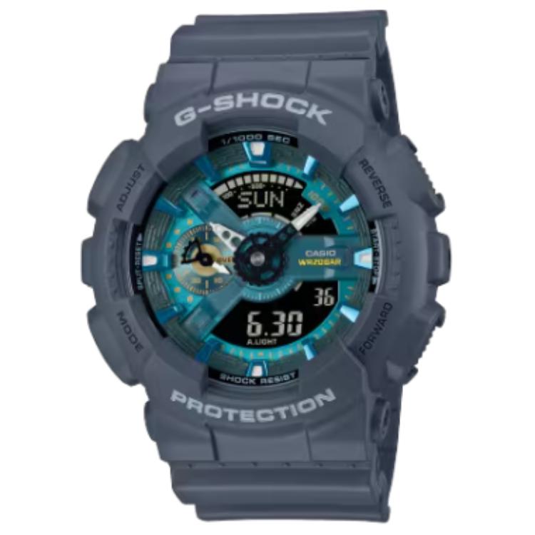 Casio 110 Series 200M Waterproof Fashion Quartz Movement Resin Strap Watch Unisex Watches Blue GA-110AS-2AJF Blue Dial
Casio 110 Series 200M Waterproof Fashion Quartz Movement Resin Strap Watch Unisex Watches Blue GA-110AS-2AJF Blue Dial