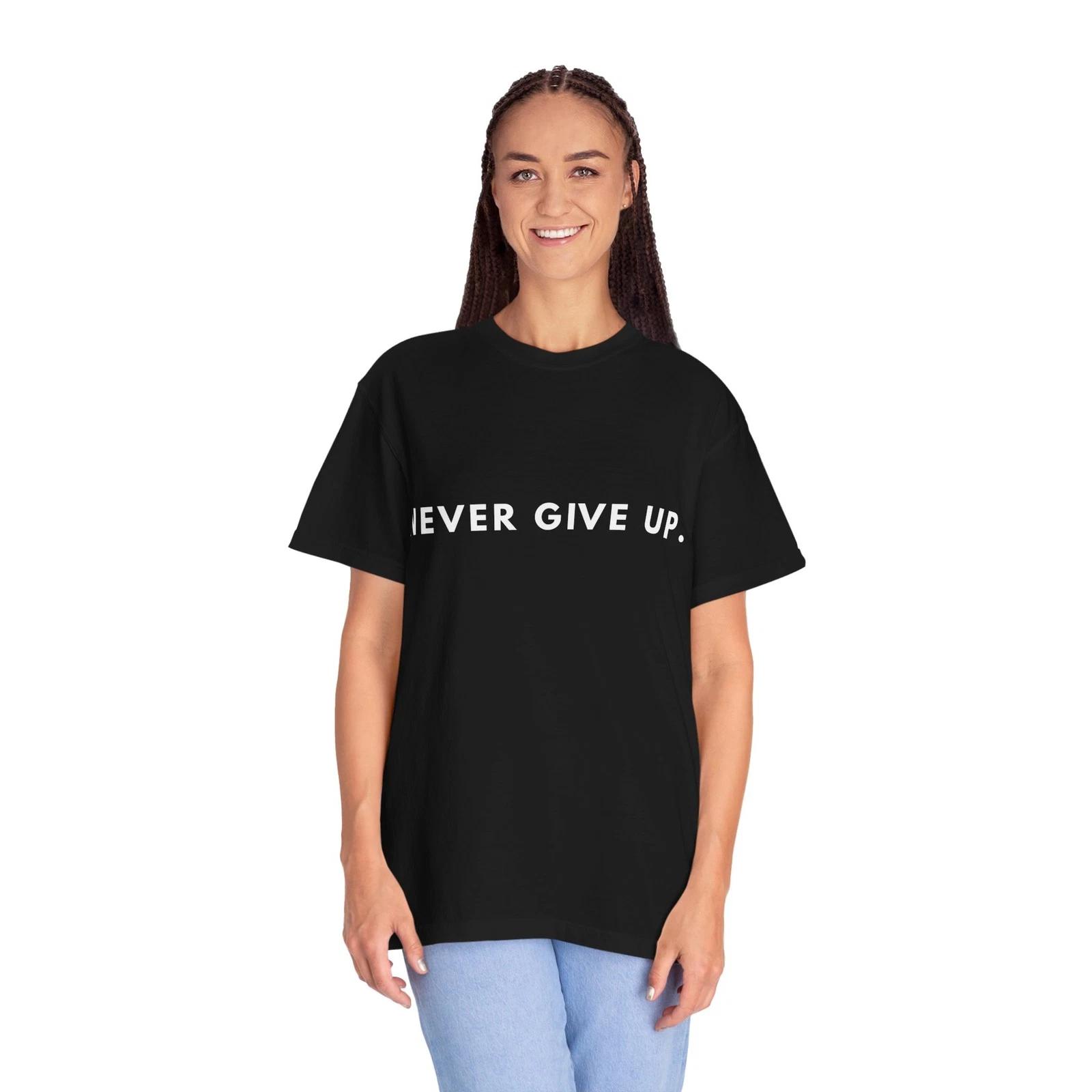 Never Give Up Unisex T shirt Christmas Inspiration Idea Men s Gifts Holiday Gift 3XL
Never Give Up Unisex T shirt Christmas Inspiration Idea Men s Gifts Holiday Gift 3XL