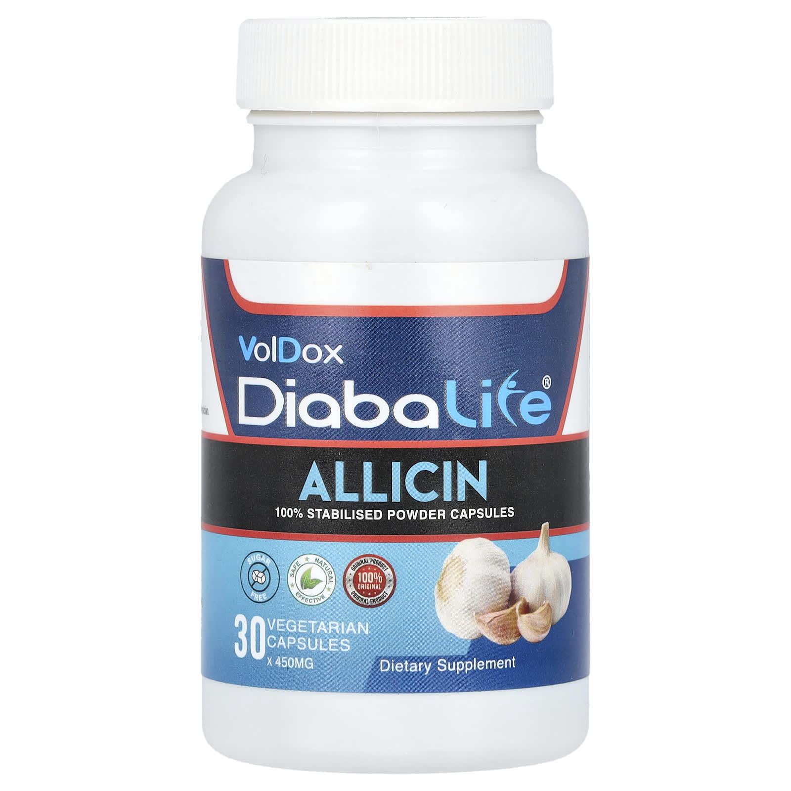 Vodox, Diabalife®, Allicin, Veggie Capsules 30
Vodox, Diabalife®, Allicin, Veggie Capsules 30