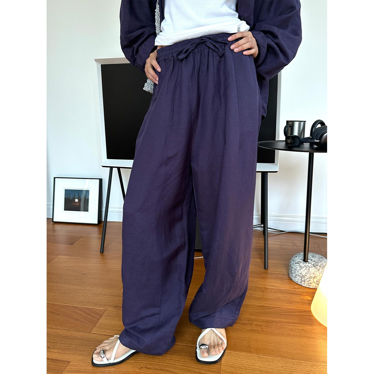 Johnature Summer Japanese Lazy Pants Women Loose Comfortable Breathable Casual Wide Leg Full Length Pants S Темно-синій
Johnature Summer Japanese Lazy Pants Women Loose Comfortable Breathable Casual Wide Leg Full Length Pants S Темно-синій