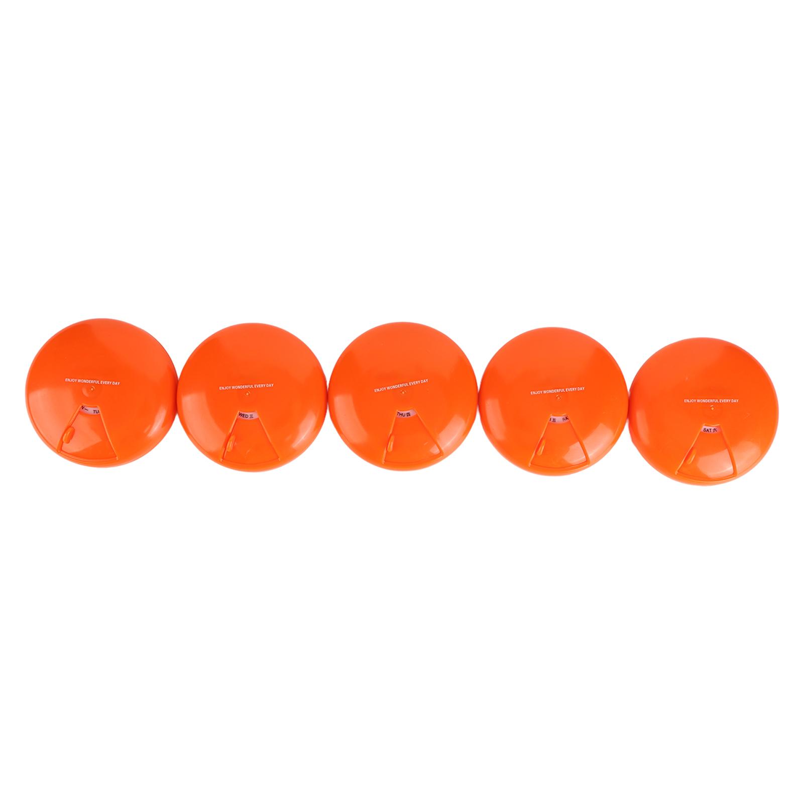 5PCS Medicine Plastic Weekly Medicine Container Travel Round 7 Day Medicine Case Outdoor Home
5PCS Medicine Plastic Weekly Medicine Container Travel Round 7 Day Medicine Case Outdoor Home