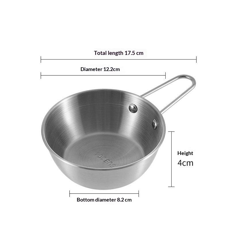 304Stainless Steel Household Korean Cuisine Bowl With Handle Rice Wine Bowls Sauce Seasoning Dish Food Serving Kitchen Tableware
304Stainless Steel Household Korean Cuisine Bowl With Handle Rice Wine Bowls Sauce Seasoning Dish Food Serving Kitchen Tableware