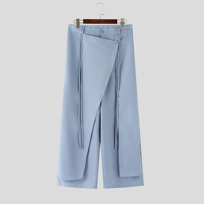 INCERUN Men Zip-up Waist Frpnt Layers Casual Long Palazzo Pants Trousers 5XL синій
INCERUN Men Zip-up Waist Frpnt Layers Casual Long Palazzo Pants Trousers 5XL синій
