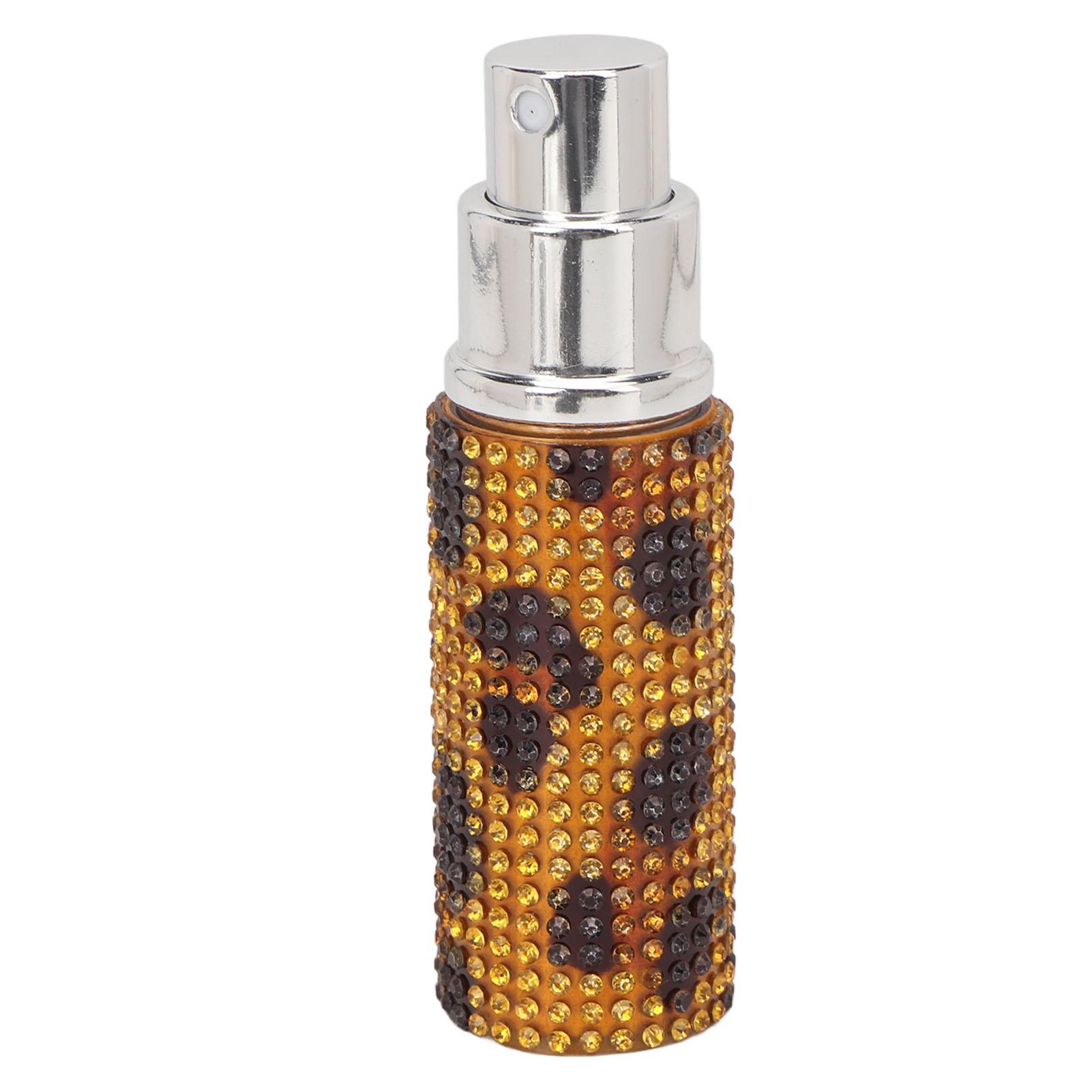 10ml Refillable Perfume Bottle Rhinestone Decor Leopard Print Portable Empty Spray Bottle
10ml Refillable Perfume Bottle Rhinestone Decor Leopard Print Portable Empty Spray Bottle