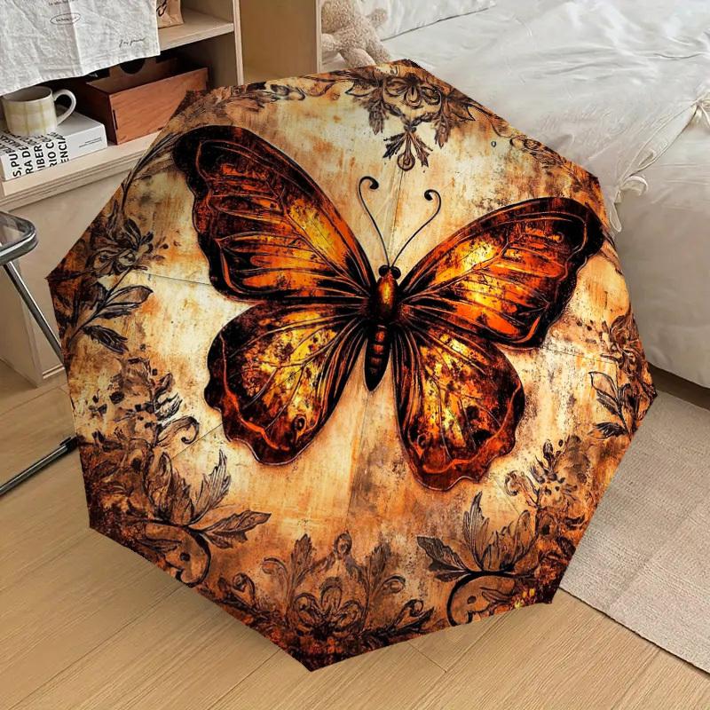 1pc Umbrella Featuring a Butterfly And Floral Design - Perfect for Home, Travel, And Outdoor Use. This Compact, Three-Fold Umb (as the picture,Iron&8K)
1pc Umbrella Featuring a Butterfly And Floral Design - Perfect for Home, Travel, And Outdoor Use. This Compact, Three-Fold Umb (as the picture,Iron&8K)
