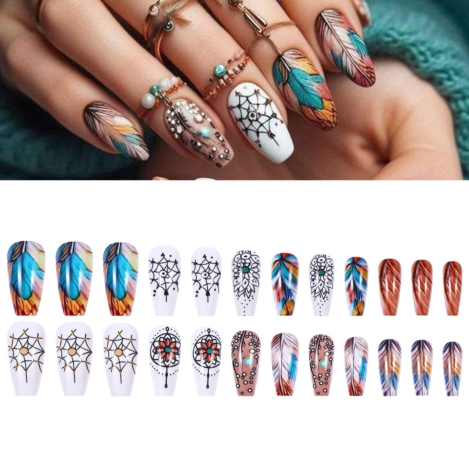 Vibrant Feathered Gradient Press On Nail Set Acrylic Nail Full Cover Stick on Nail Manicure Nail Art for Easy Application
Vibrant Feathered Gradient Press On Nail Set Acrylic Nail Full Cover Stick on Nail Manicure Nail Art for Easy Application