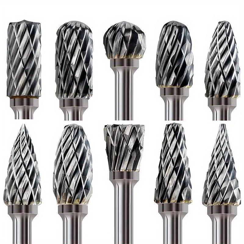 10pcs Rotary Bit Set for Grinding, Polishing & Carving on Wood, Metal, Stone & Tile - Fits Electric Drills срібний
10pcs Rotary Bit Set for Grinding, Polishing & Carving on Wood, Metal, Stone & Tile - Fits Electric Drills срібний