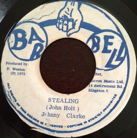7inch Record JOHNNY CLARKE Stealing NONE Bar Bell 1975 Jamaica Reggae Ska Dub Used
7inch Record JOHNNY CLARKE Stealing NONE Bar Bell 1975 Jamaica Reggae Ska Dub Used