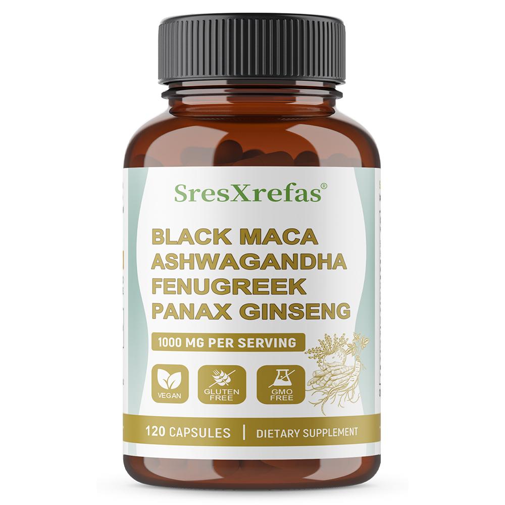 Organic Black Maca Supplement, With Fenugreek Powder, 120 Herbal Extracts Capsules 120 Capsules
Organic Black Maca Supplement, With Fenugreek Powder, 120 Herbal Extracts Capsules 120 Capsules