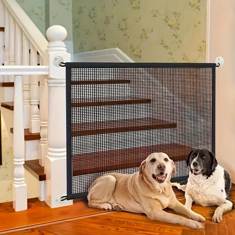Portable pet safety door: Durable nylon barrier suitable for stairs and balconies - no drilling required pet gate M чёрный
Portable pet safety door: Durable nylon barrier suitable for stairs and balconies - no drilling required pet gate M чёрный