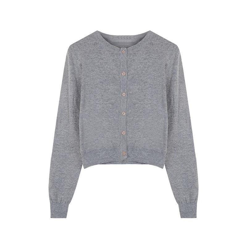 Женский кардиган с длинными рукавами, тонкий, красный, в корейском стиле S серый
Женский кардиган с длинными рукавами, тонкий, красный, в корейском стиле S серый