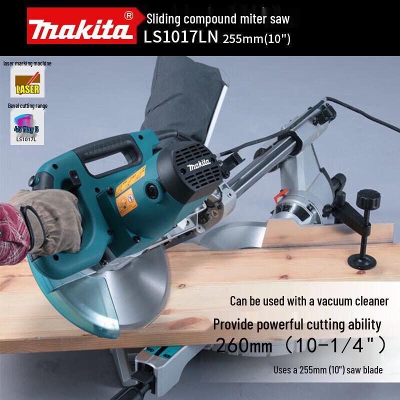 Makita LS1017LN 10-inch Sliding Compound Miter Saw CN plug (adapter included)
Makita LS1017LN 10-inch Sliding Compound Miter Saw CN plug (adapter included)