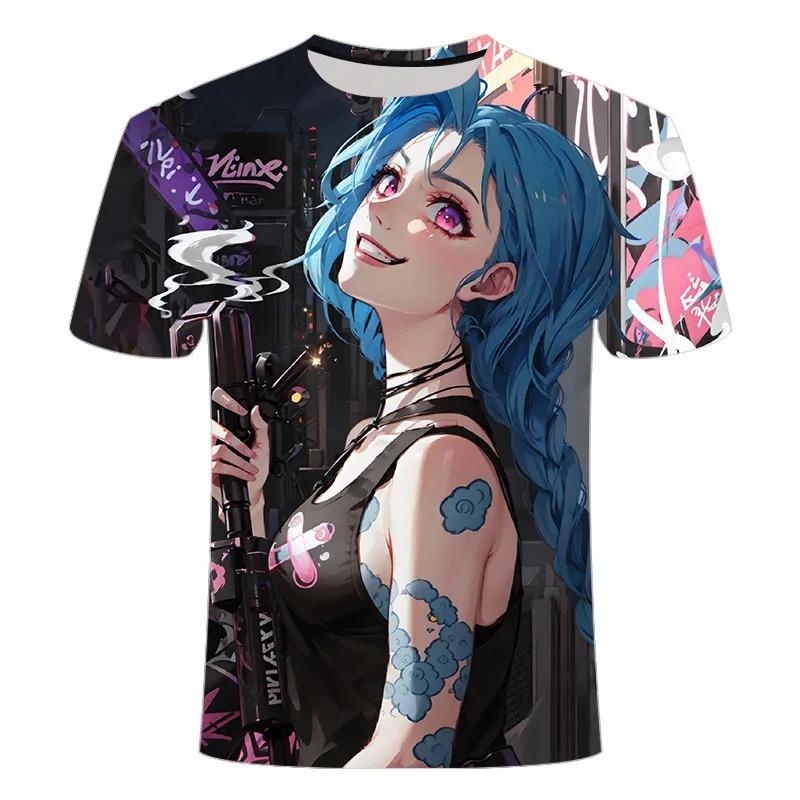 Arcane League Jinx Graphs Модная аниме 3D-принт с 3D принтом Мужская женская футболка с круглым вырезом и коротким рукавом Топ Летняя повседневная уличная одежда в стиле хип-хоп Футболки
Arcane League Jinx Graphs Модная аниме 3D-принт с 3D принтом Мужская женская футболка с круглым вырезом и коротким рукавом Топ Летняя повседневная уличная одежда в стиле хип-хоп Футболки