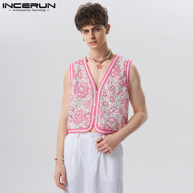 INCERUN Мужской модный жилет без рукавов с кружевным принтом, повседневный жилет
INCERUN Мужской модный жилет без рукавов с кружевным принтом, повседневный жилет