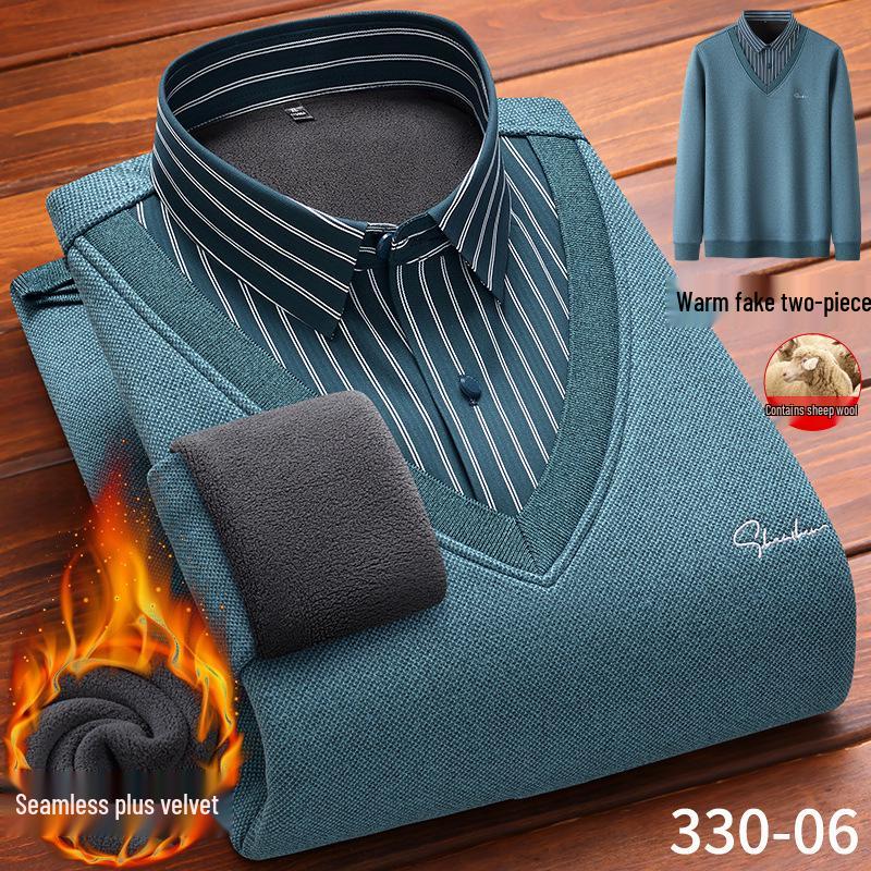 Men s Plus Velvet Embroidered Wool Sweater: Warm Long Sleeve Knitwear for Middle-Aged & Elderly 3XL (80-90 kg)
Men s Plus Velvet Embroidered Wool Sweater: Warm Long Sleeve Knitwear for Middle-Aged & Elderly 3XL (80-90 kg)