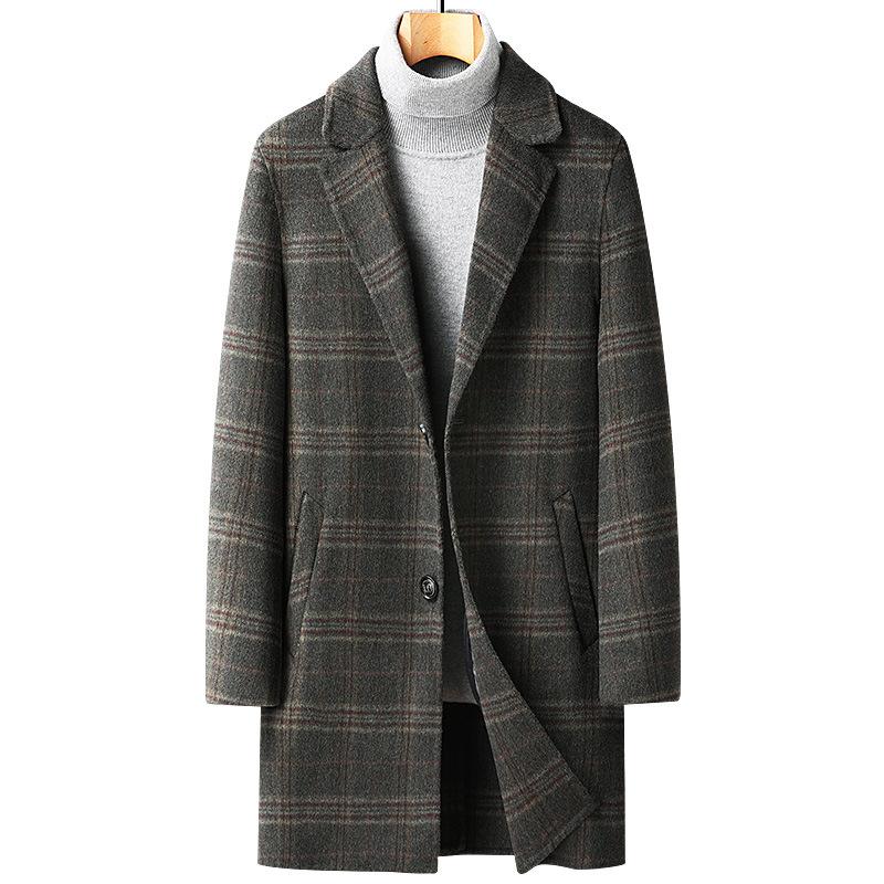 Осенне-зимний мужской утолщенный плащ средней и длинной длины M 
Осенне-зимний мужской утолщенный плащ средней и длинной длины M