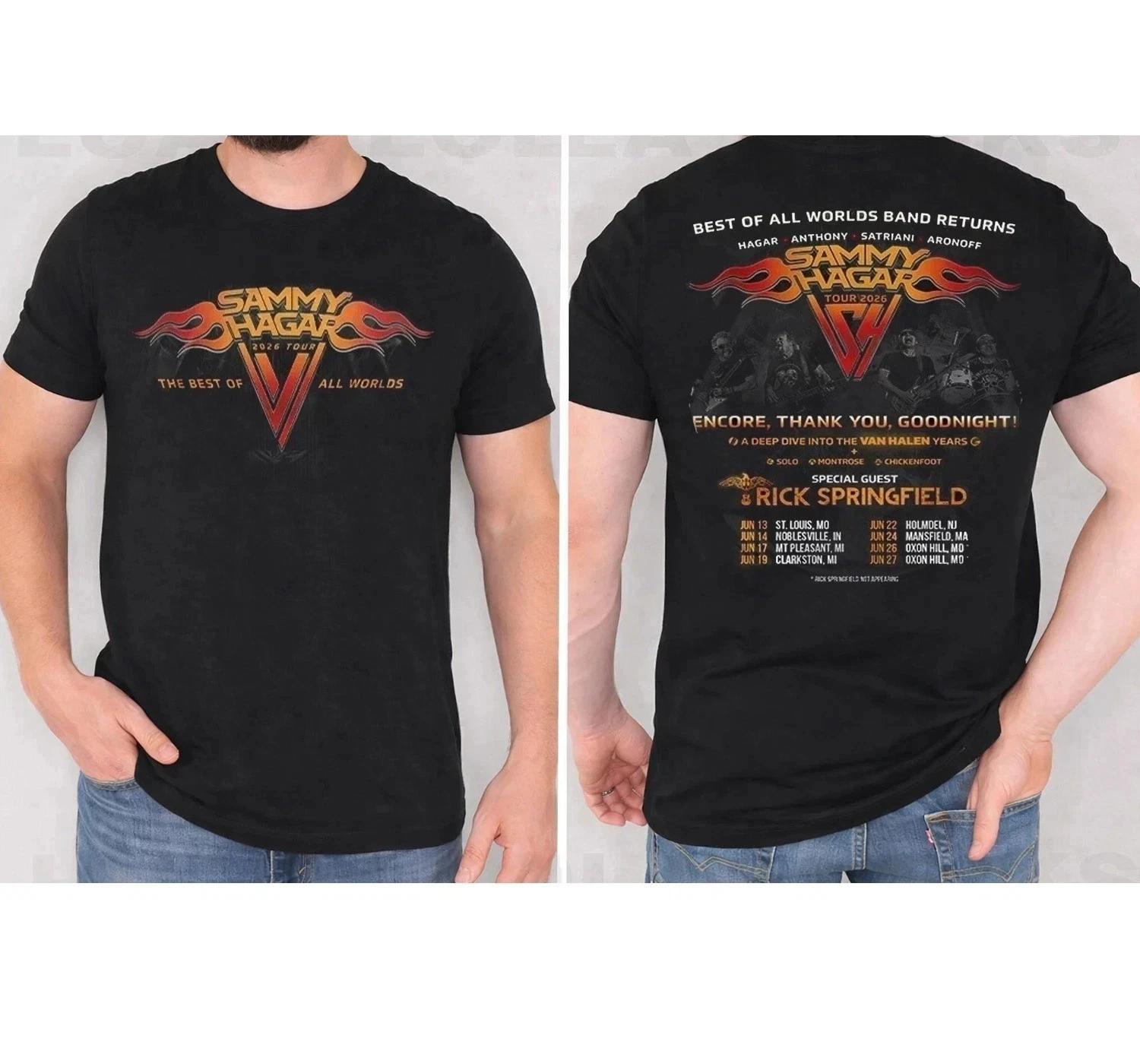 Sammy Hagar 2026 Tour Concert Best of All Worlds Theme T-shirt Daily Outdoor Retro Male and Female Fan Printed T-shirt - Me... S разноцветный
Sammy Hagar 2026 Tour Concert Best of All Worlds Theme T-shirt Daily Outdoor Retro Male and Female Fan Printed T-shirt - Me... S разноцветный