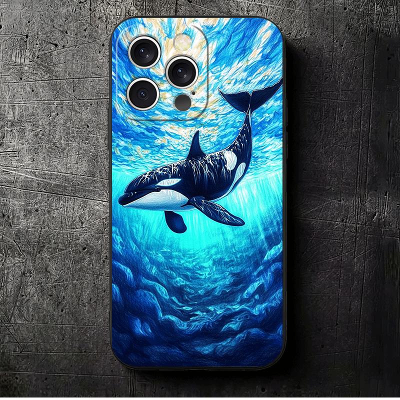 Orca Ocean Pattern Soft Phone Case for iPhone 16 16E 17 Air 15 Pro Max 14 Plus 13 Mini 11 12 7 Black Cover Back Shell iPhone 17 Air
Orca Ocean Pattern Soft Phone Case for iPhone 16 16E 17 Air 15 Pro Max 14 Plus 13 Mini 11 12 7 Black Cover Back Shell iPhone 17 Air