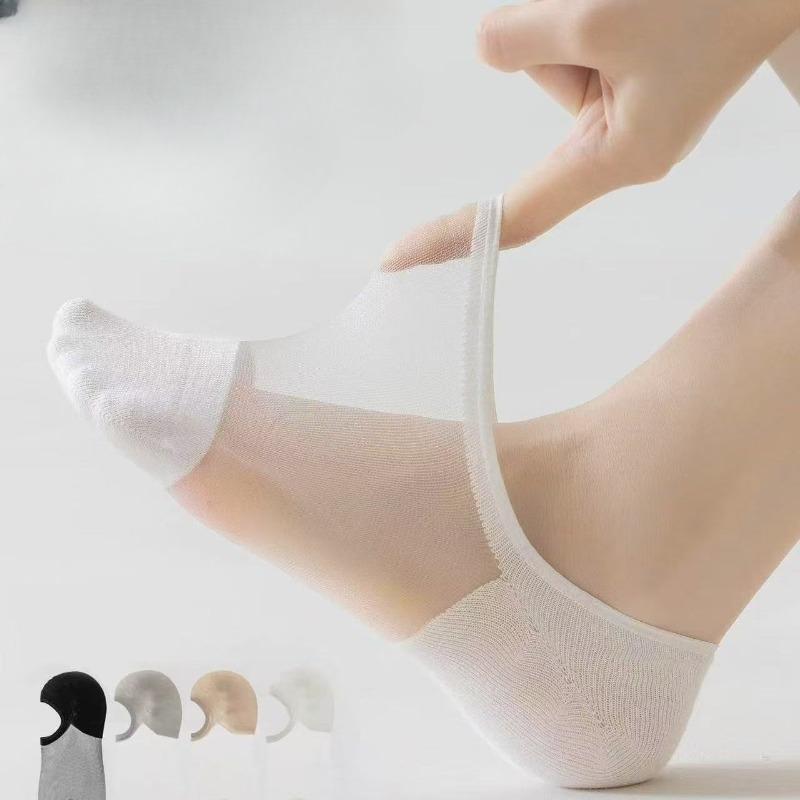 Women Summer Ultra Thin Crystal Silk Shallow Mouth Hollow Breathable Transparent Cotton Socks 1 pair белый
Women Summer Ultra Thin Crystal Silk Shallow Mouth Hollow Breathable Transparent Cotton Socks 1 pair белый