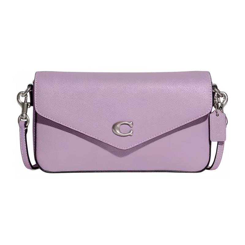 COACH Wyn 21 Solid Color C Label Flap Closure Grained Leather Envelope Bag Shoulder Crossbody Bag Small Women s Lilac фіолетовий
COACH Wyn 21 Solid Color C Label Flap Closure Grained Leather Envelope Bag Shoulder Crossbody Bag Small Women s Lilac фіолетовий