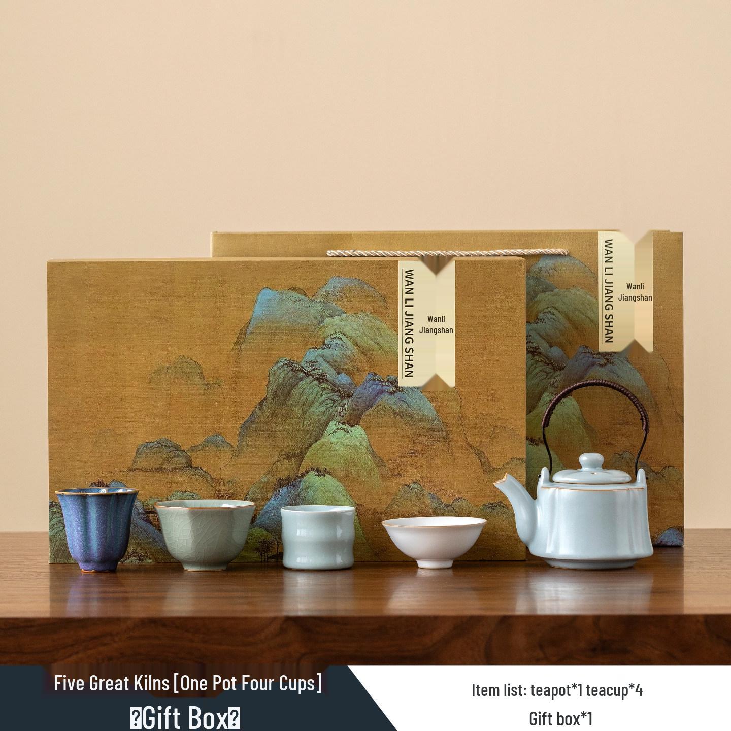 Guochao Five Kilns Kung Fu Tea Set: Perfect Gift for Clients, Teachers, Parents, Birthdays, and New Year
Guochao Five Kilns Kung Fu Tea Set: Perfect Gift for Clients, Teachers, Parents, Birthdays, and New Year