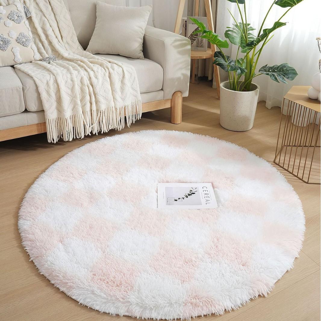 Modern Checkerboard Round Rug Soft Plush Rugs Circular Carpet for Home Decor Nursery Game Mat Children s Bedroom Bedside Mats 60X60cm(23.6inch) розовый
Modern Checkerboard Round Rug Soft Plush Rugs Circular Carpet for Home Decor Nursery Game Mat Children s Bedroom Bedside Mats 60X60cm(23.6inch) розовый