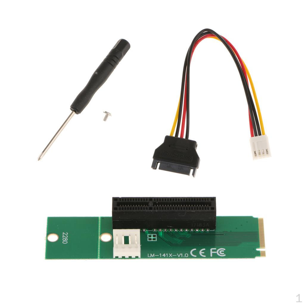 M2 M.2 4x 1x slot Adapter With Cable
M2 M.2 4x 1x slot Adapter With Cable