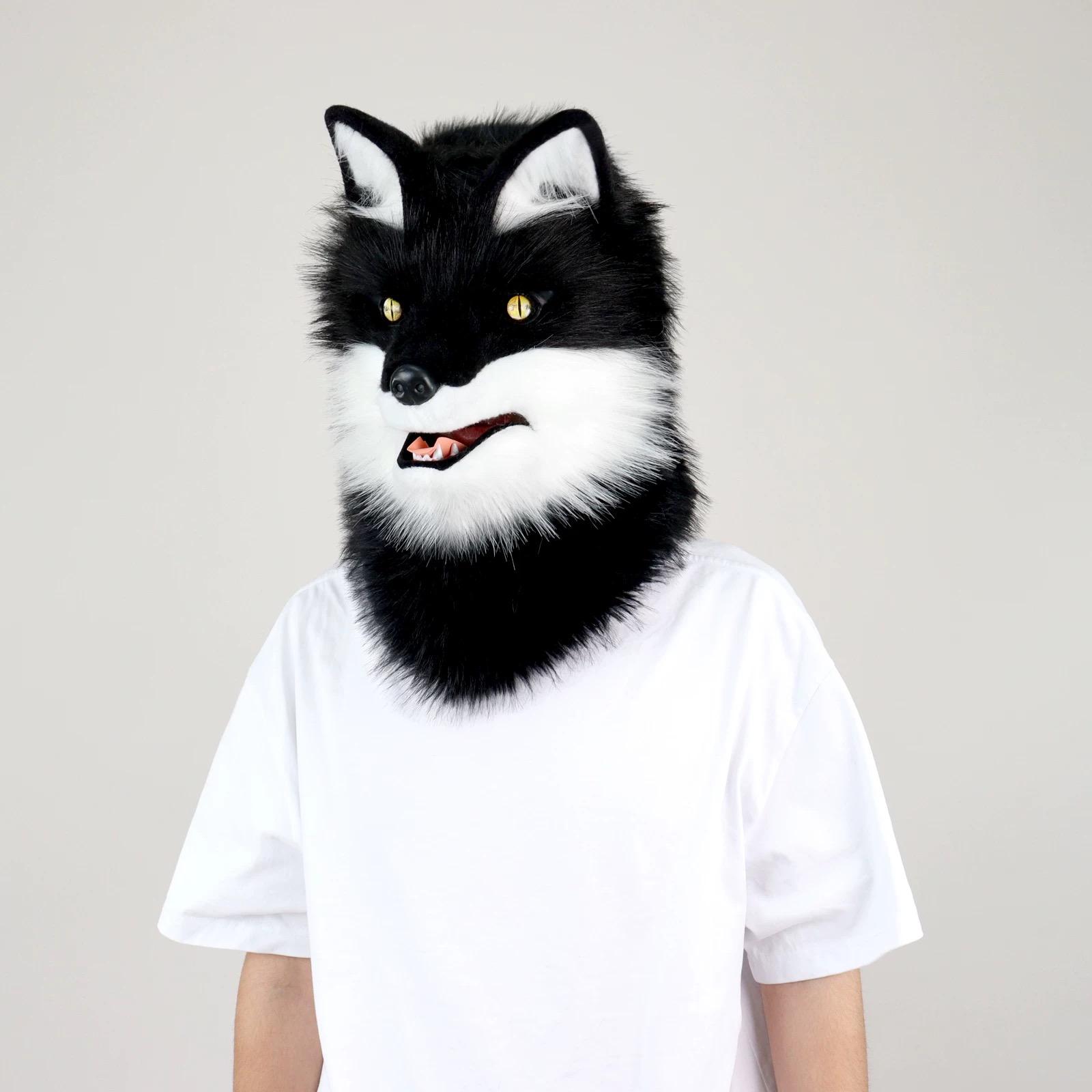 Faux Fur Decoration Fox Mask Headgear Halloween Carnival Party Cosplay Furry Full Face Mask Hoods Fursuit Accessory
Faux Fur Decoration Fox Mask Headgear Halloween Carnival Party Cosplay Furry Full Face Mask Hoods Fursuit Accessory