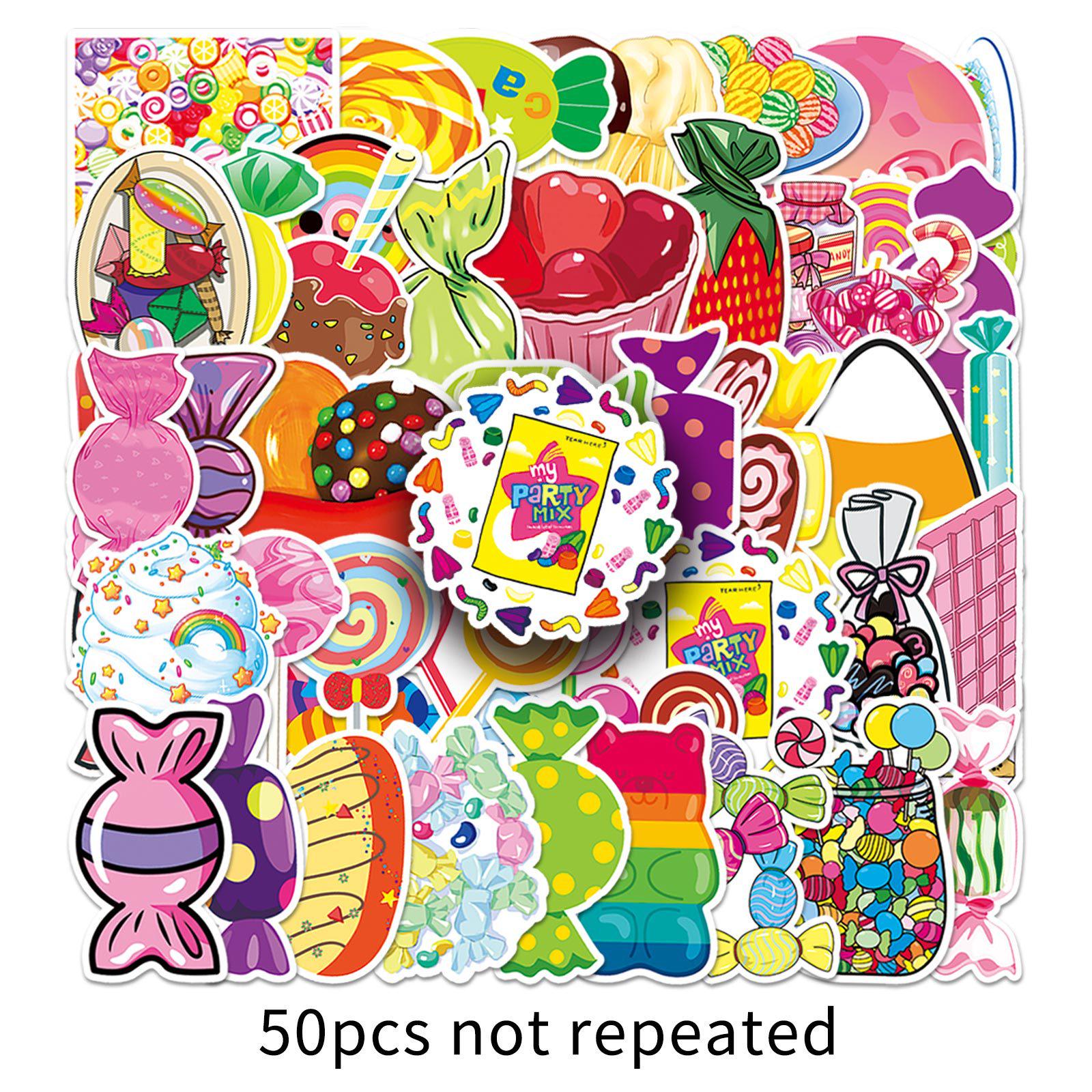 50 Cute Candy & Food Stickers: Waterproof Decorative Set for Stationery, Milk Tea Cups, Phone Cases
50 Cute Candy & Food Stickers: Waterproof Decorative Set for Stationery, Milk Tea Cups, Phone Cases