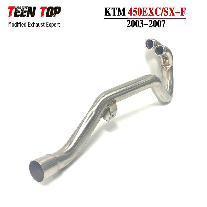 Compatible Exhaust Header for KTM 250/400/450EXC 525SX to Original Muffler (2004-2007)
Compatible Exhaust Header for KTM 250/400/450EXC 525SX to Original Muffler (2004-2007)