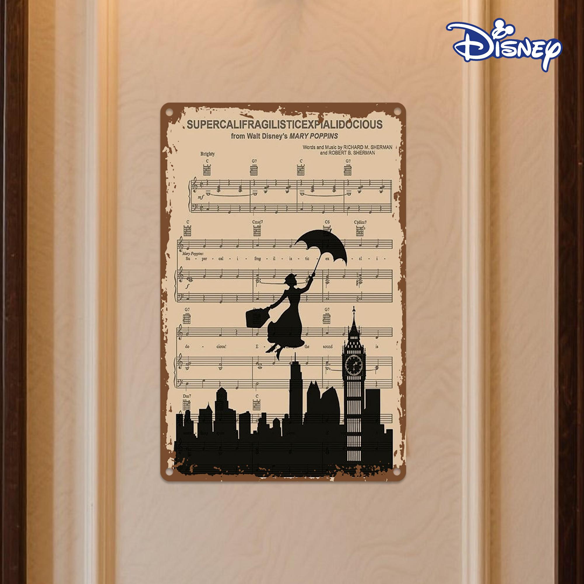 1pc Vintage Mary Poppins Metal Tin Sign - 20.32x30.48 cm Wall Art with Music Notes & Silhouette, Perfect for Home Decor & Holida 20x30cm(7.8x11.8inch)
1pc Vintage Mary Poppins Metal Tin Sign - 20.32x30.48 cm Wall Art with Music Notes & Silhouette, Perfect for Home Decor & Holida 20x30cm(7.8x11.8inch)