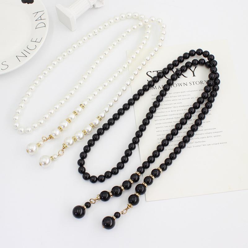 Spring And Summer Pearl Waist Chain Women S Shirt Skirt Elastic Elastic Decorative Knotted Thin Belt чорний
Spring And Summer Pearl Waist Chain Women S Shirt Skirt Elastic Elastic Decorative Knotted Thin Belt чорний