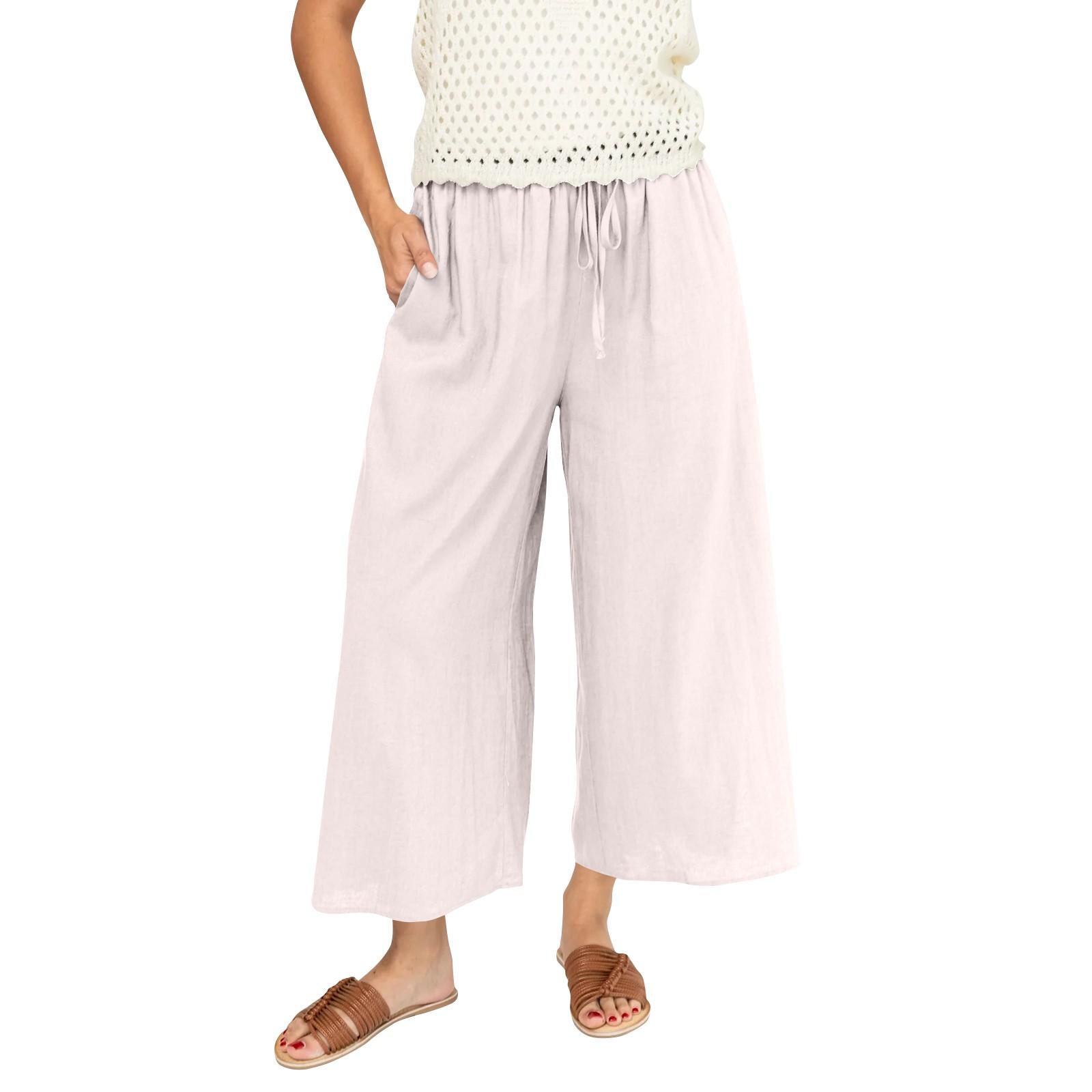 Женские модные повседневные свободные широкие брюки XL белый
Женские модные повседневные свободные широкие брюки XL белый