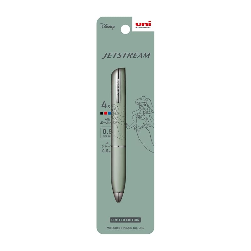 mitsubishi pencil multifunction pen jet stream 4&1 0.5 limited disney ariel AR green MSXE516D5PARG
mitsubishi pencil multifunction pen jet stream 4&1 0.5 limited disney ariel AR green MSXE516D5PARG
