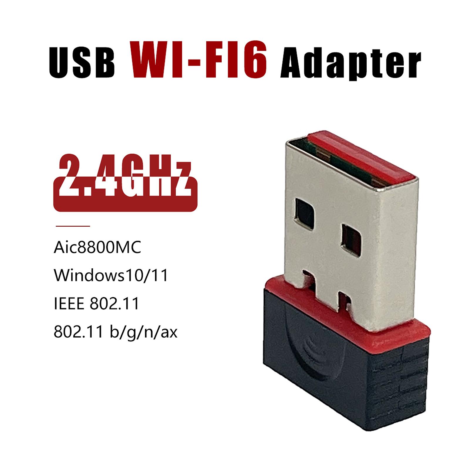 WIFI6 Прием сетевого сигнала Мини-адаптер Wi-Fi без драйверов для ПК Настольный компьютер Сеть 2.4G
WIFI6 Прием сетевого сигнала Мини-адаптер Wi-Fi без драйверов для ПК Настольный компьютер Сеть 2.4G