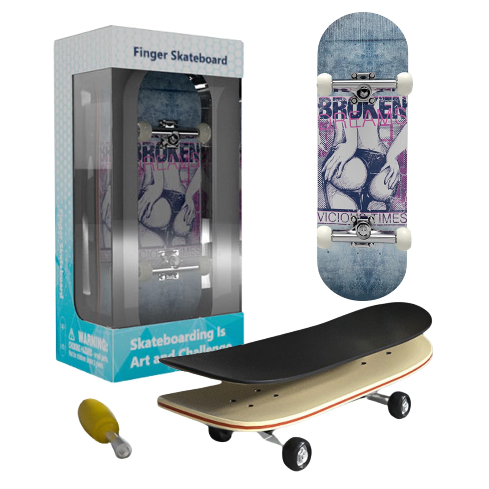 Popscotch Finger Skateboard Toy Fingerboard Wooden with Anti-Slip Sheet (Setsuna Blue)
Popscotch Finger Skateboard Toy Fingerboard Wooden with Anti-Slip Sheet (Setsuna Blue)