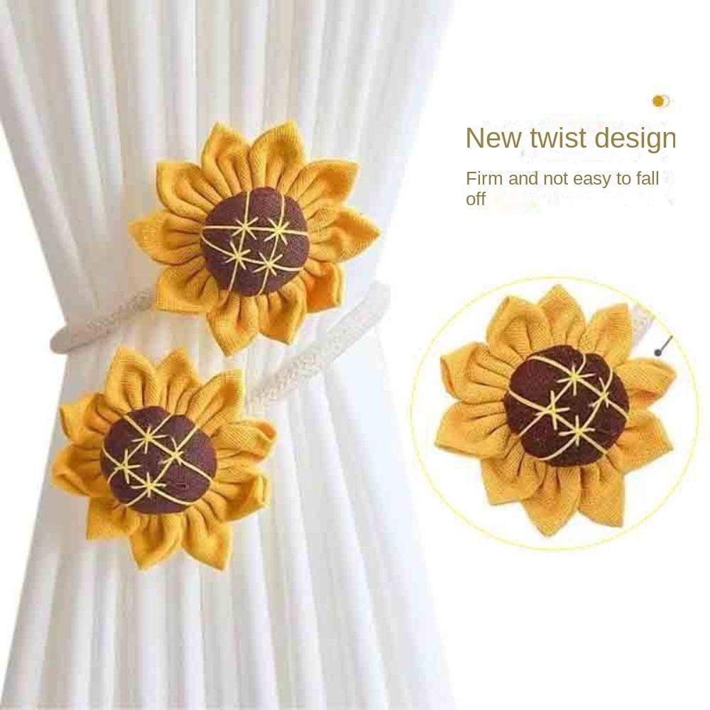 1Pcs Romantic Sunflower Curtain Tieback Curtain Strap Curtain Rope Holders Home Decor C
1Pcs Romantic Sunflower Curtain Tieback Curtain Strap Curtain Rope Holders Home Decor C